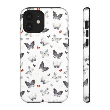 iPhone Butterfly Pattern Tough Phone Case — Protective Floral-Inspired iPhone Case