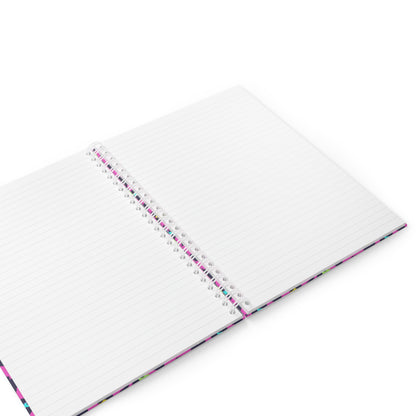 Neon Leopard Spiral Notebook — Pink Animal Print Journal