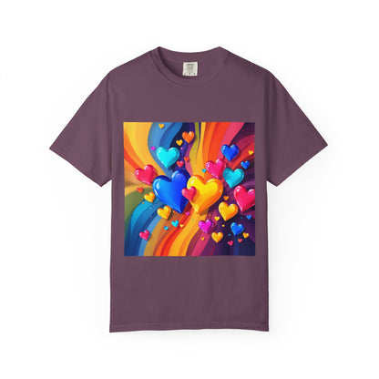 Colorful Heart Rainbow T‑Shirt