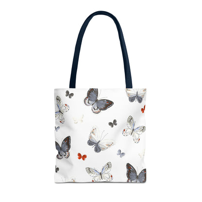 Butterfly Pattern Tote Bag — Lightweight Floral Tote for Everyday Use