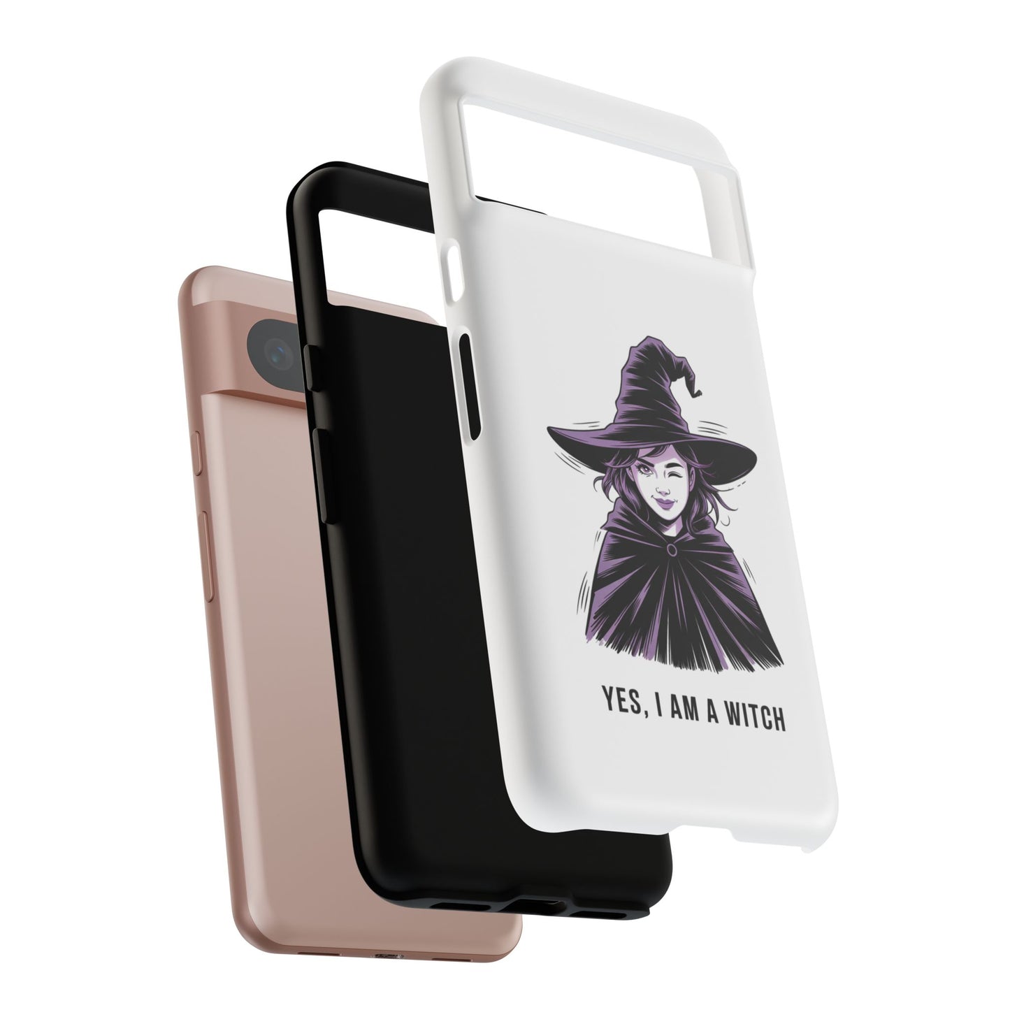 Google Phone Case — “Yes, I Am a Witch” Witchy Illustration