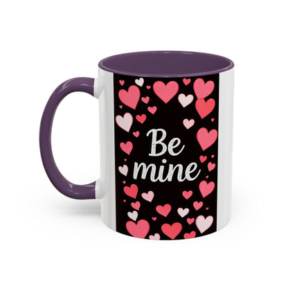 Valentine "Be Mine" Accent Coffee Mug