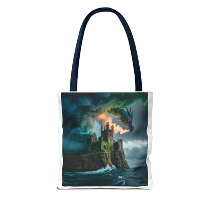 Fantasy Dragon Tote Bag - Magical Castle Design, Eco-Friendly Shopping Bag, Gift for Fantasy Lovers, Unique Beach Tote, Book Bag, [...]