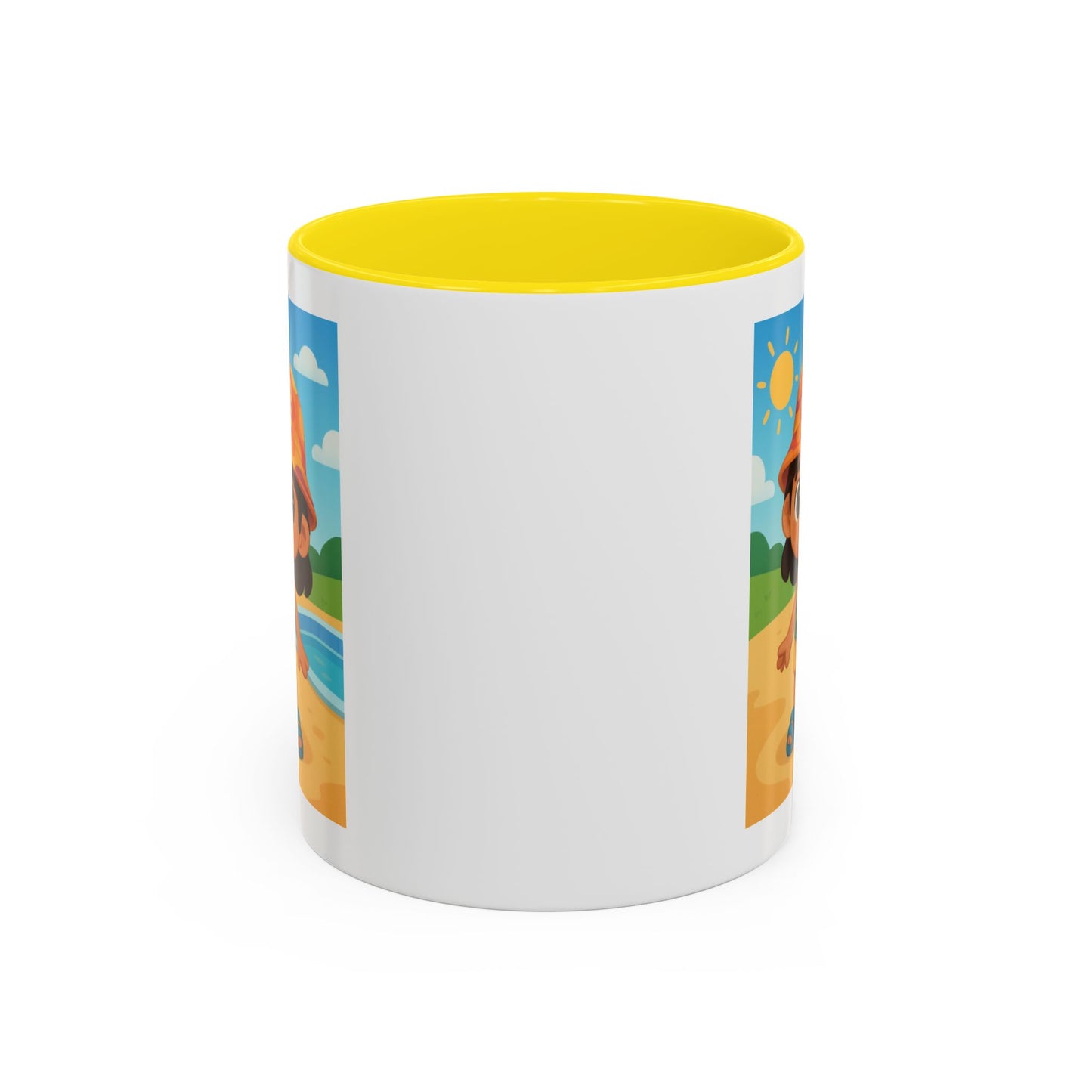 Good Vibes Beach Kid Mug — Accent Coffee Mug (11/15oz)