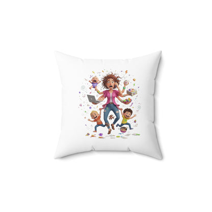 Cojín decorativo "Mamá ocupada y caótica" — Funny Mom Life