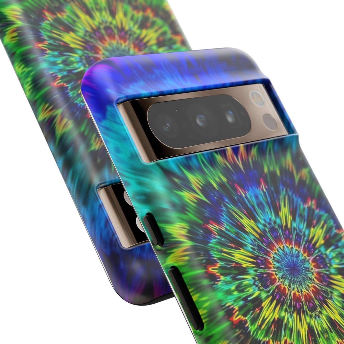 Funda para teléfono Google Psychedelic Tie-Dye Mandala: protección resistente y vibrante