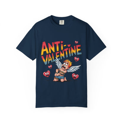 Camiseta anti-San Valentín: Divertida camiseta gráfica con el rechazo de Cupido