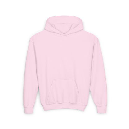 Youth Hoodie — Cute White Bunny in Snowback Graphic