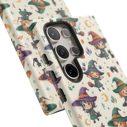 Samsung Handyhülle mit Hexenmotiv für Kinder – Niedliche Halloween-iPhone-Hülle