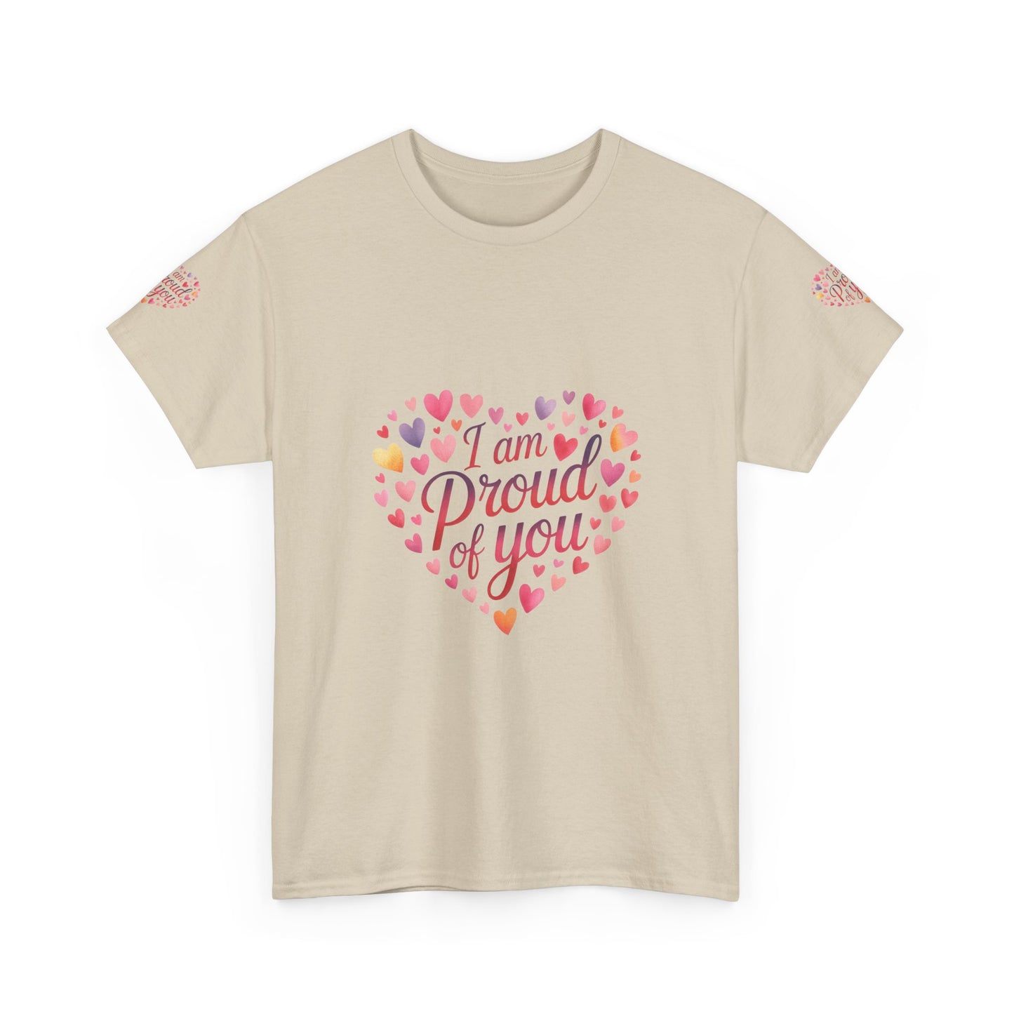 Proud of You Heart T‑Shirt with embroidery