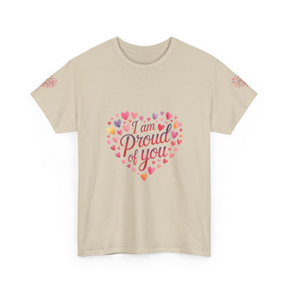 Proud of You Heart T‑Shirt with embroidery