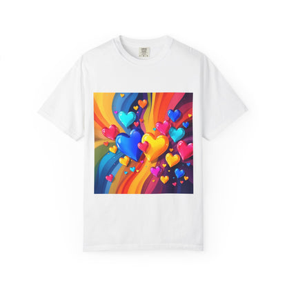 Colorful Heart Rainbow T‑Shirt