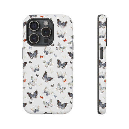 iPhone Butterfly Pattern Tough Phone Case — Protective Floral-Inspired iPhone Case