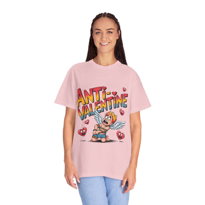 Camiseta anti-San Valentín: Divertida camiseta gráfica con el rechazo de Cupido