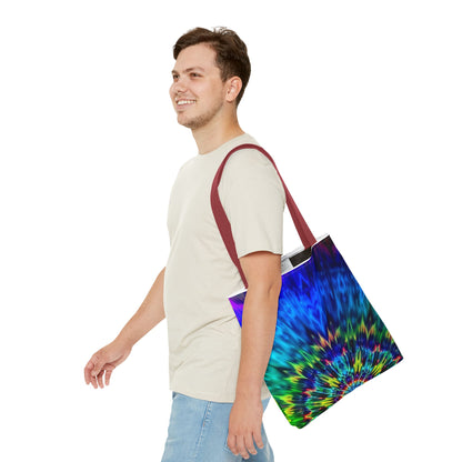 Tie-Dye Kaleidoscope Tote Bag — Vibrant All-Over Print Beach & Market Bag