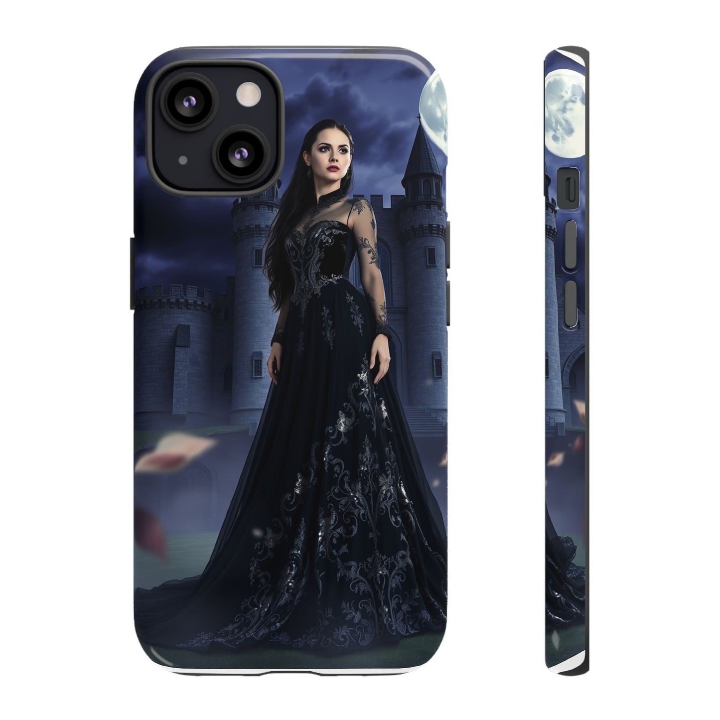 iPhone Gothic Moonlit Castle Phone Case — Elegant Dark Fantasy Protective Cover