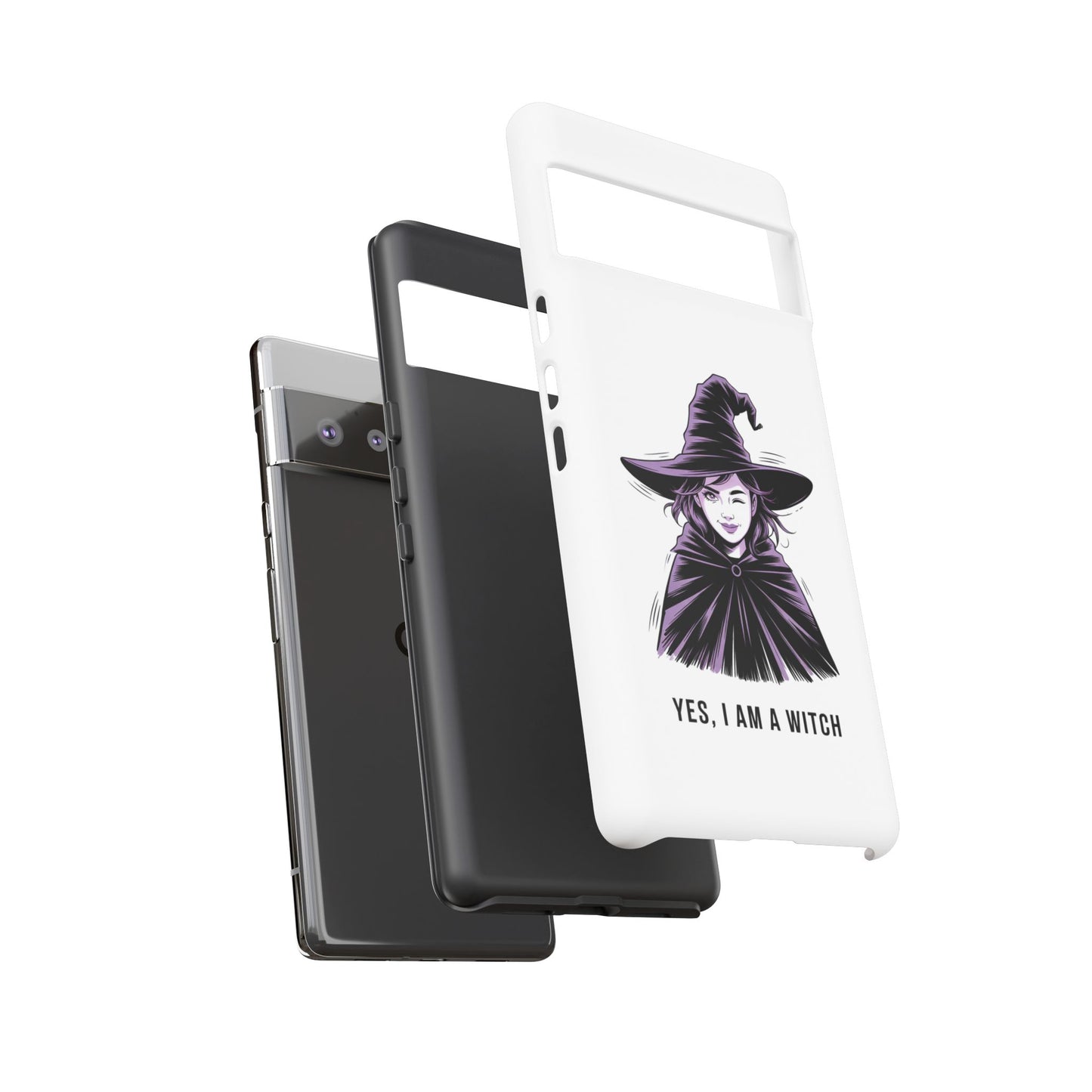 Google Phone Case — “Yes, I Am a Witch” Witchy Illustration