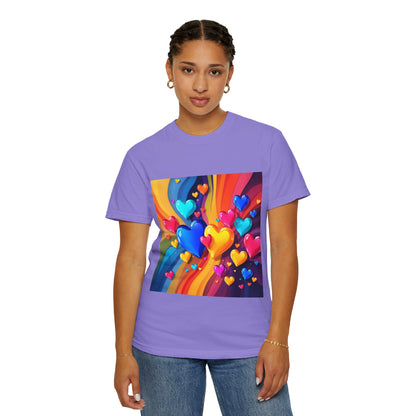 Colorful Heart Rainbow T‑Shirt