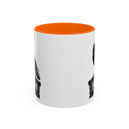 Halloween Raven Coffee Mug, Black Accent Mug, Spooky Drinkware, Unique Gift for Fall, Coffee Lover's Halloween Décor