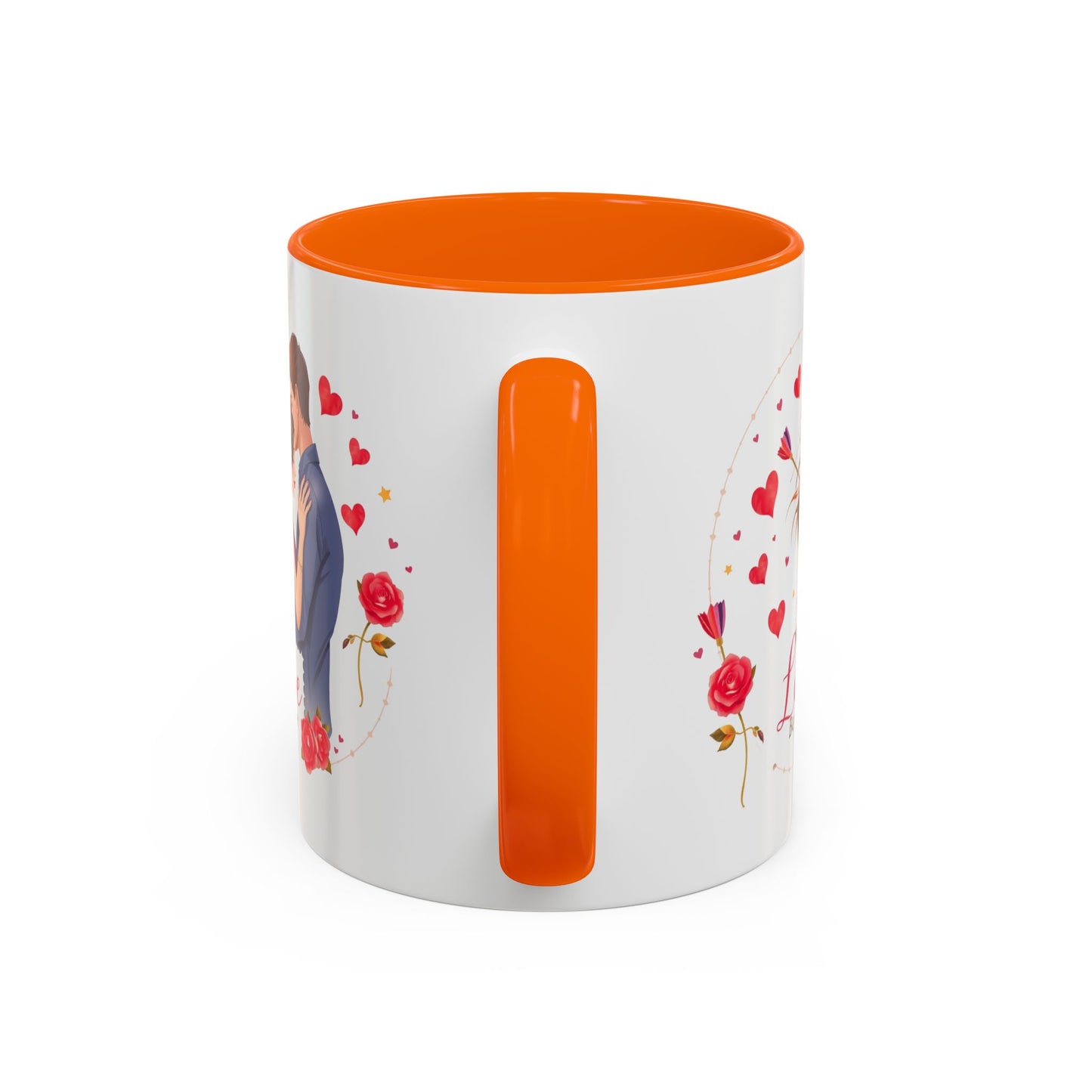 Romantic "Love Be Mine" Accent Coffee Mug — Couples Valentine's Gift