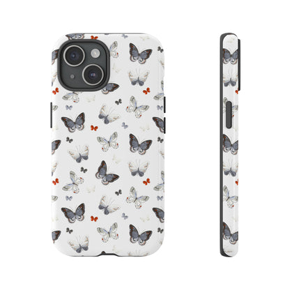 iPhone Butterfly Pattern Tough Phone Case — Protective Floral-Inspired iPhone Case