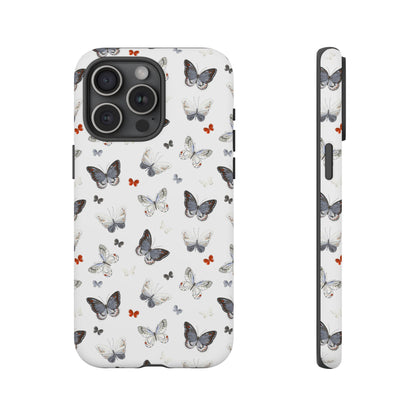 iPhone Butterfly Pattern Tough Phone Case — Protective Floral-Inspired iPhone Case