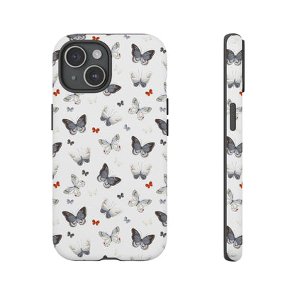 iPhone Butterfly Pattern Tough Phone Case — Protective Floral-Inspired iPhone Case