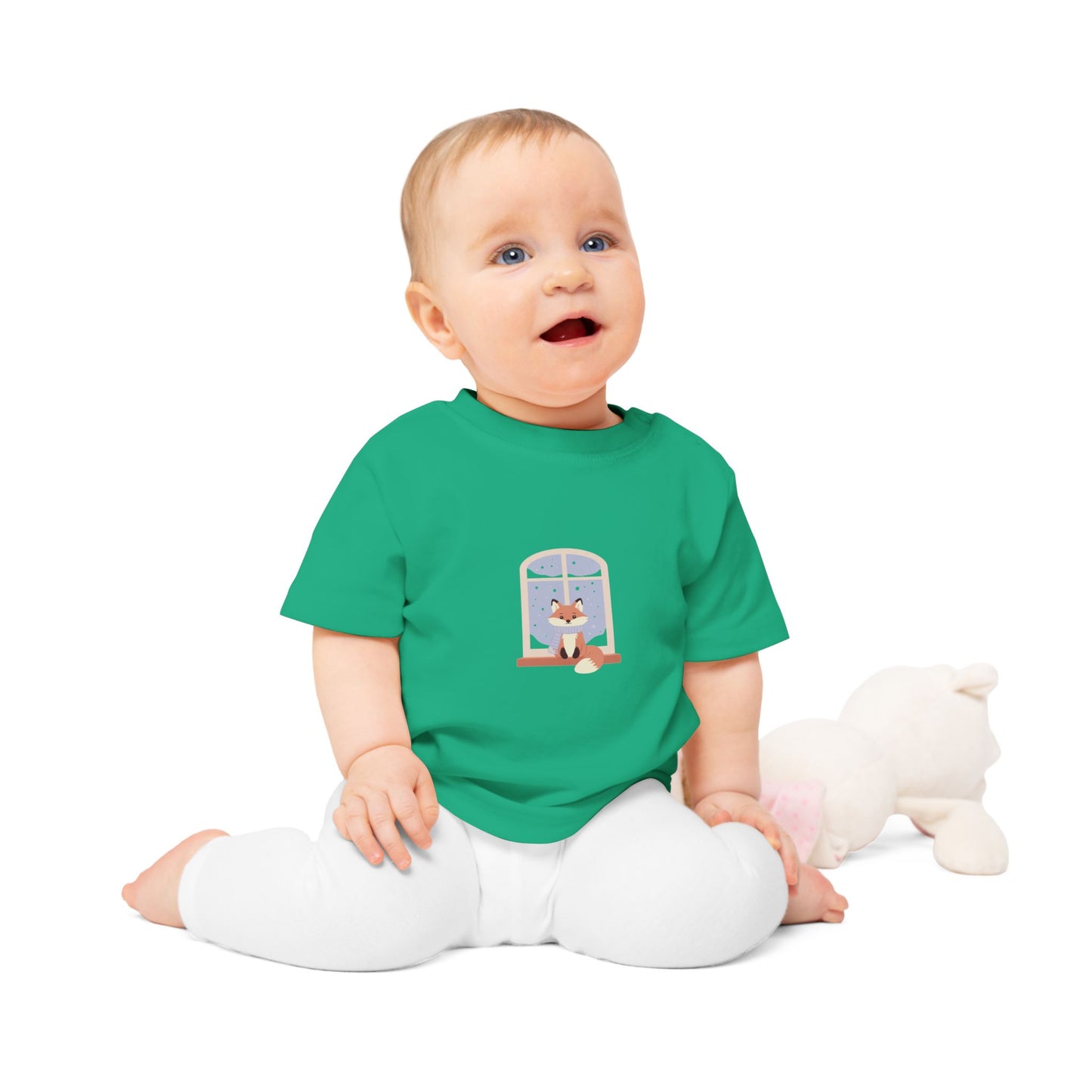 Baby T-Shirt — Cozy Fox at Night Graphic Tee