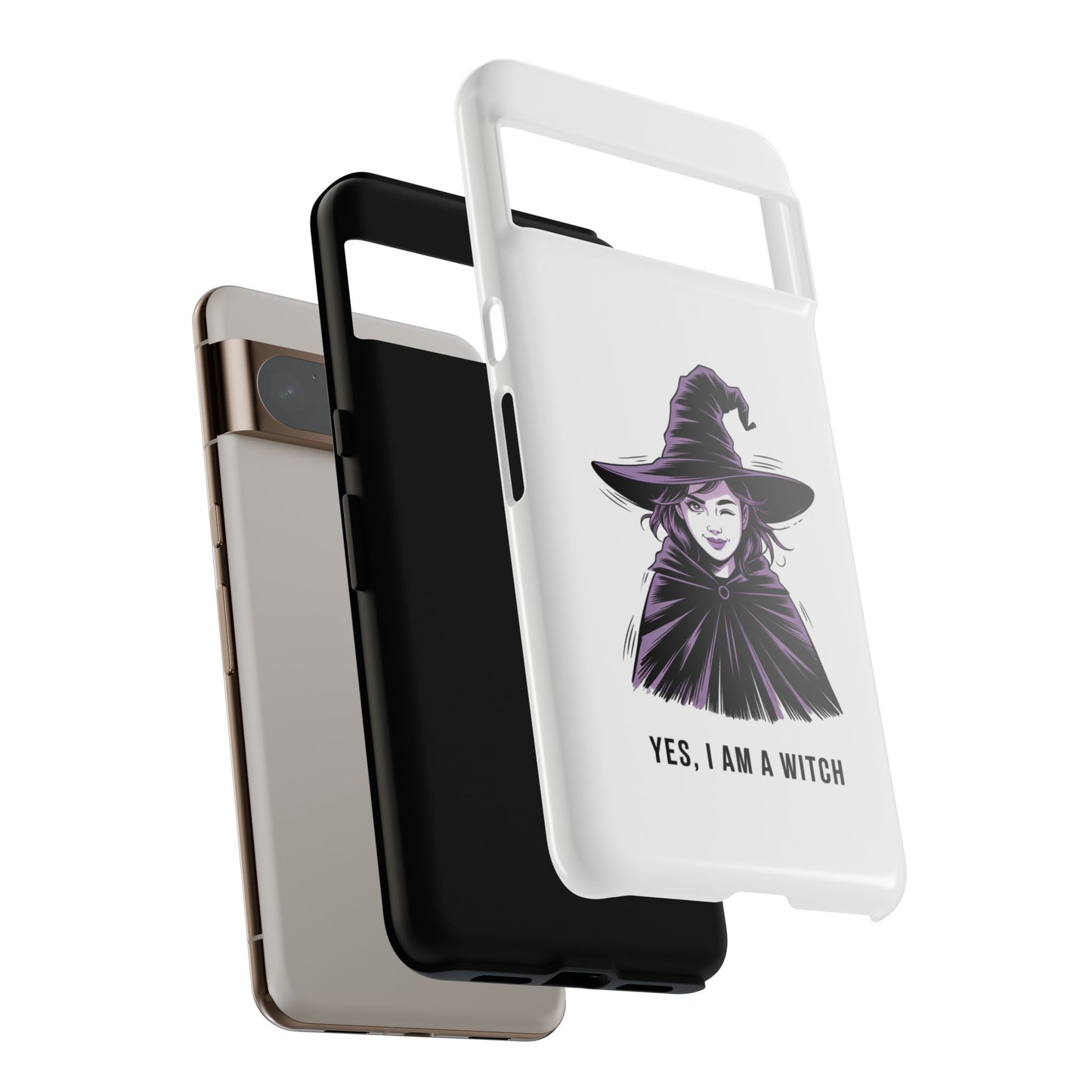 Google Phone Case — “Yes, I Am a Witch” Witchy Illustration