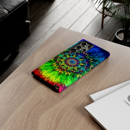 Fundas resistentes para Samsung - Funda para teléfono con mandala teñido anudado arcoíris