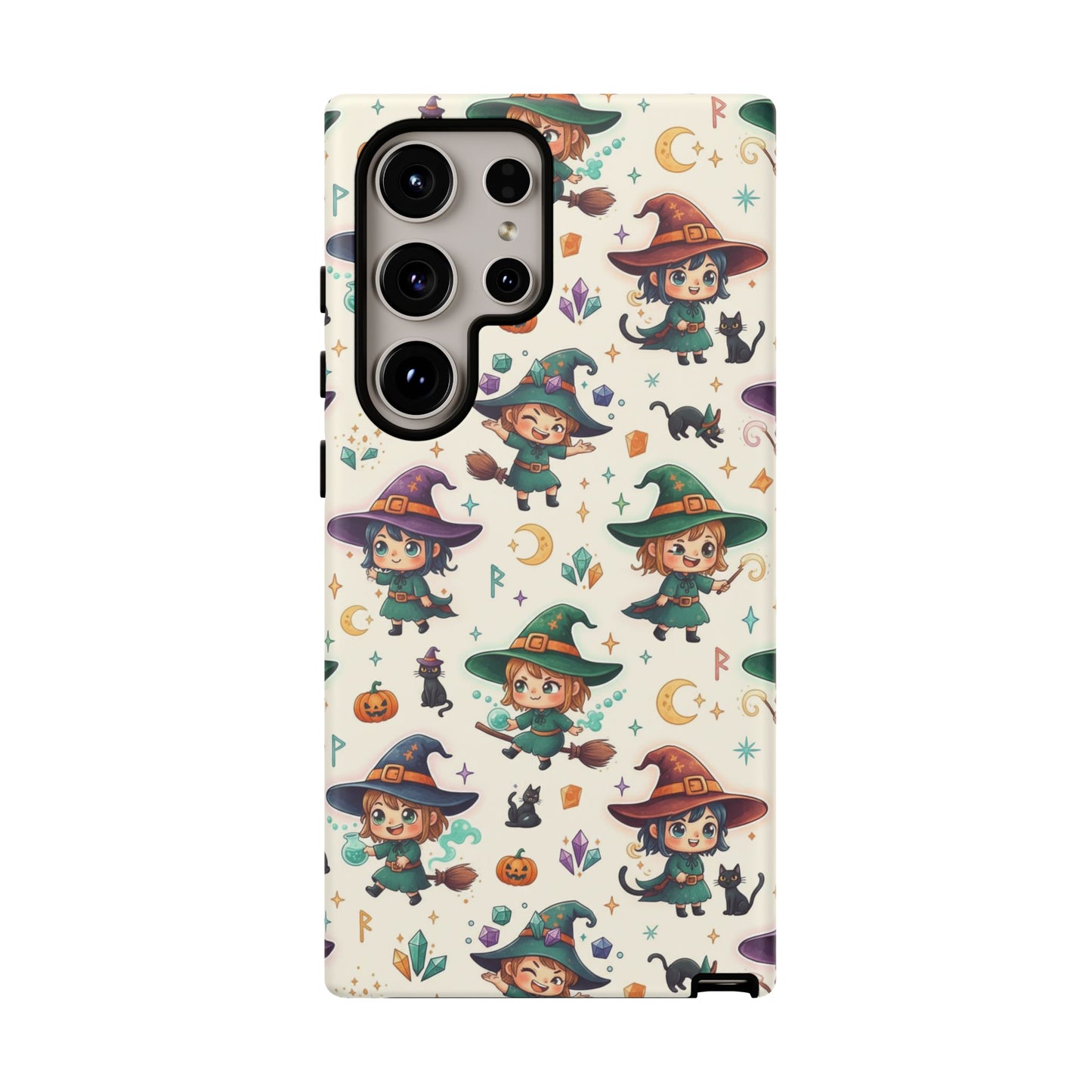Samsung Handyhülle mit Hexenmotiv für Kinder – Niedliche Halloween-iPhone-Hülle