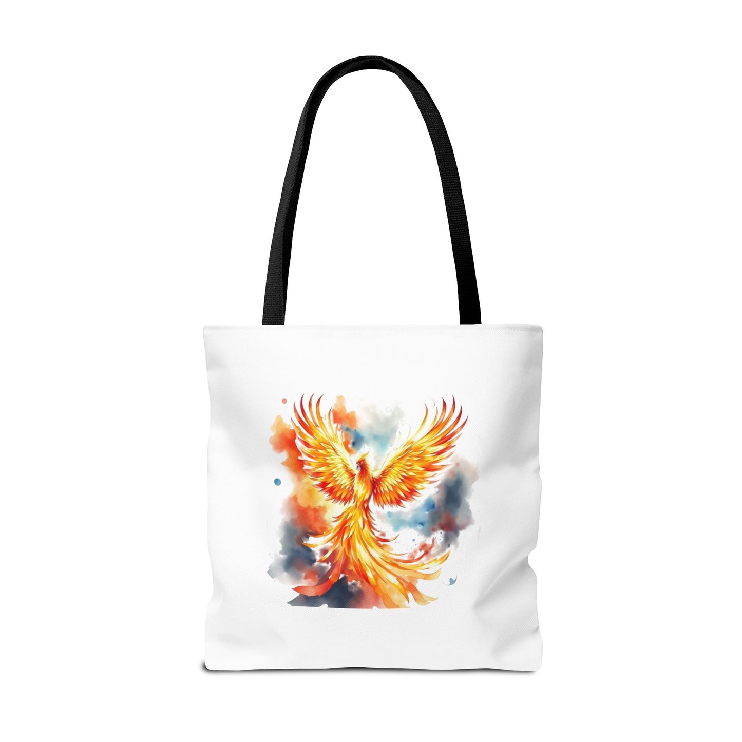 Phoenix Watercolor Tote Bag – Vibrant Rising Bird All-Over Print Tote