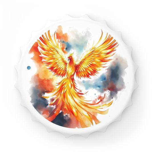 Abridor de botellas Phoenix: abridor de cerveza Firebird vibrante, regalo de bar colorido