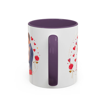 Romantic "Love Be Mine" Accent Coffee Mug — Couples Valentine's Gift