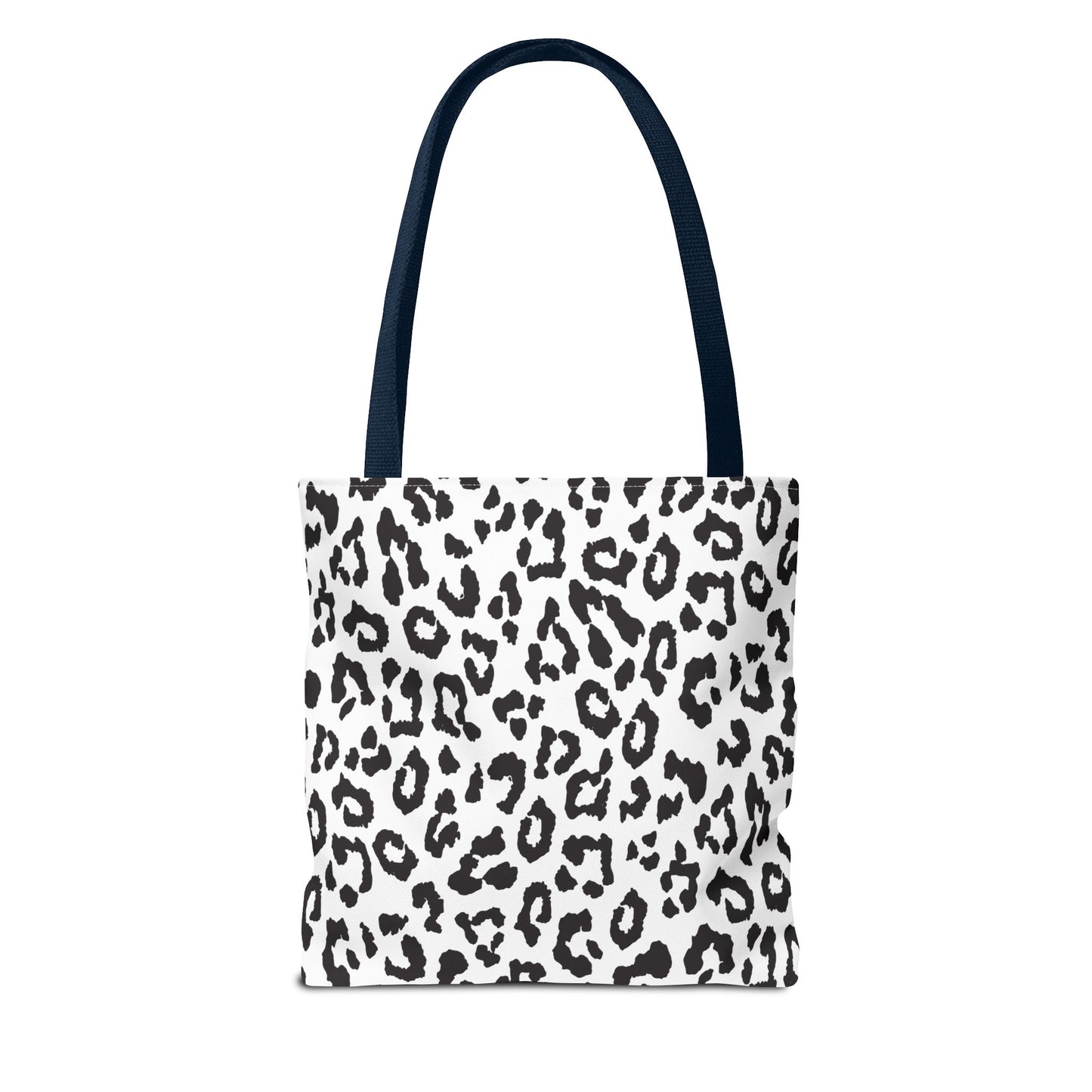 Black & White Leopard Print Tote Bag — Chic Animal-Print Tote for Everyday Use