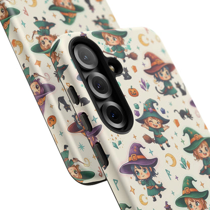 Samsung Handyhülle mit Hexenmotiv für Kinder – Niedliche Halloween-iPhone-Hülle