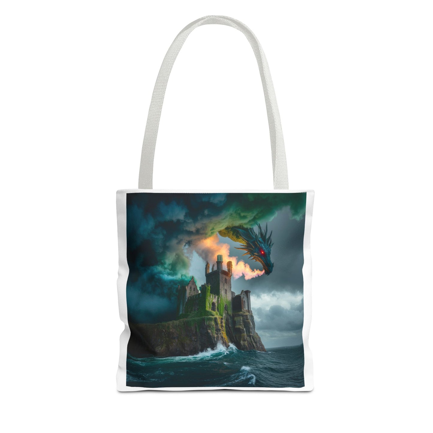 Fantasy Dragon Tote Bag - Magical Castle Design, Eco-Friendly Shopping Bag, Gift for Fantasy Lovers, Unique Beach Tote, Book Bag, [...]