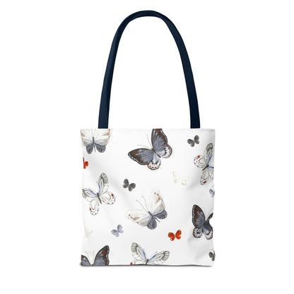 Butterfly Pattern Tote Bag — Lightweight Floral Tote for Everyday Use