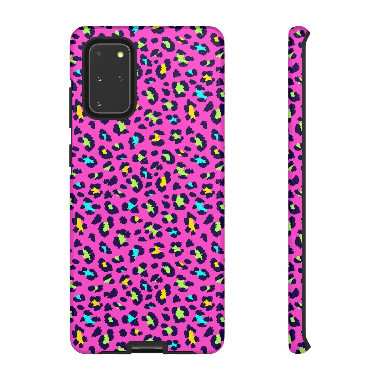 Samsung Handyhülle – Robuste Schutzhülle in leuchtendem Pink mit Leopardenmuster