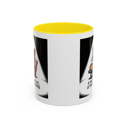 Coffee Cat Mug — "If You Value Your Life, Let Me Finish My Coffee" Accent Coffee Mug