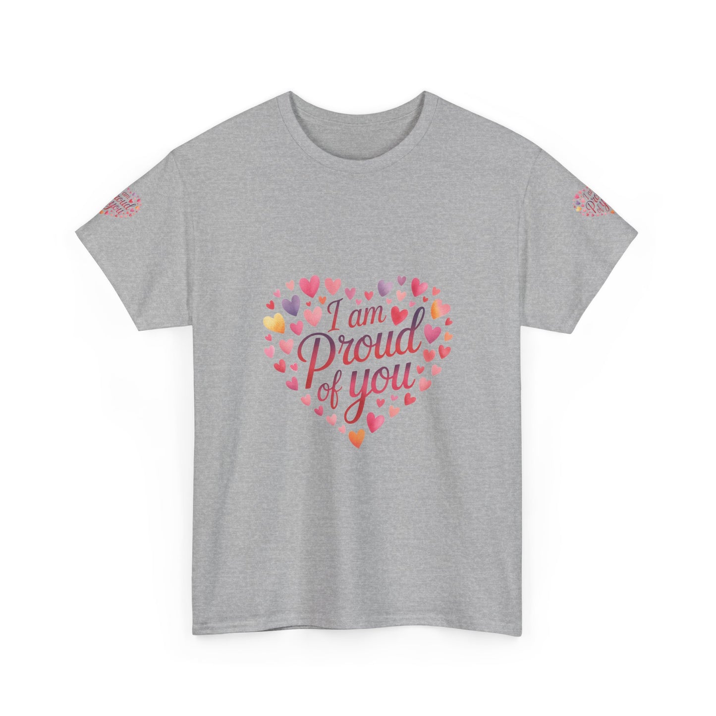 Proud of You Heart T‑Shirt with embroidery