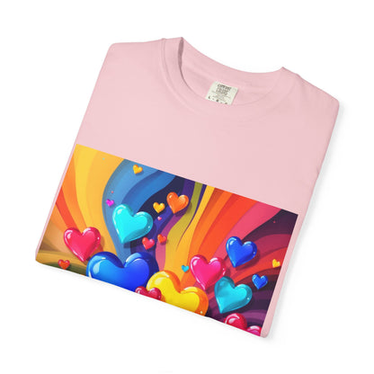 Colorful Heart Rainbow T‑Shirt