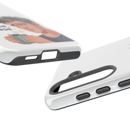 Samsung Phone Case – “First Coffee, Please” Funny Coffee Lover Protective Case