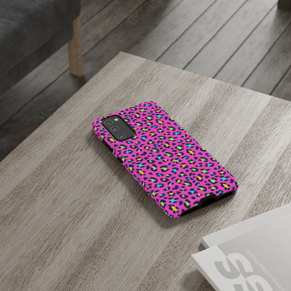 Samsung Handyhülle – Robuste Schutzhülle in leuchtendem Pink mit Leopardenmuster