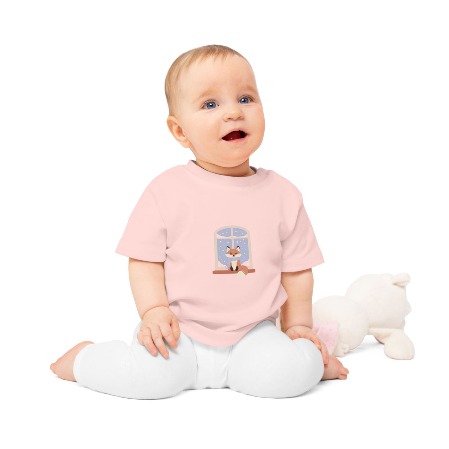 Baby T-Shirt — Cozy Fox at Night Graphic Tee
