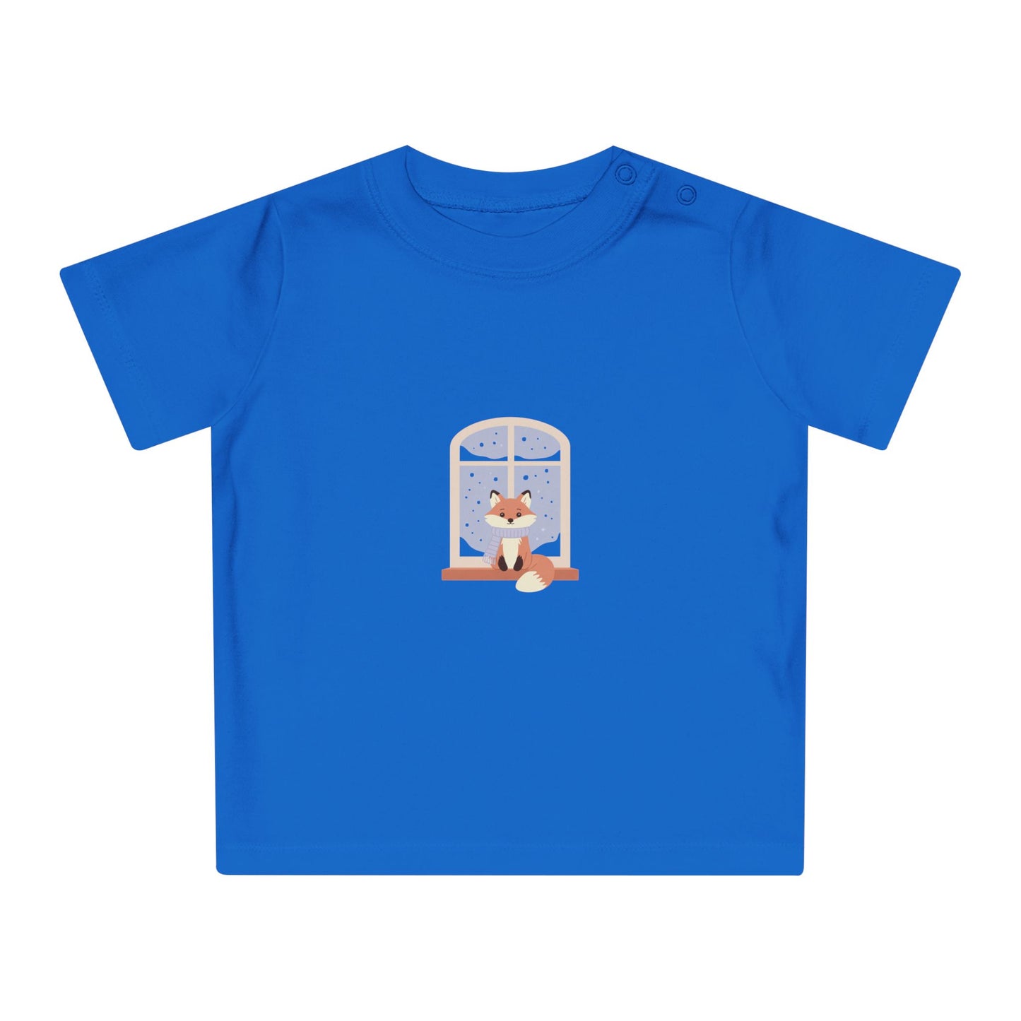 Baby T-Shirt — Cozy Fox at Night Graphic Tee