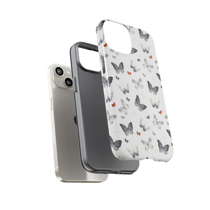 iPhone Butterfly Pattern Tough Phone Case — Protective Floral-Inspired iPhone Case