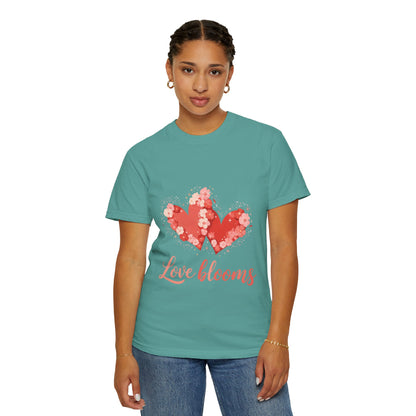 Love Blooms T-Shirt — Floral Heart Graphic Tee for Valentine’s Day