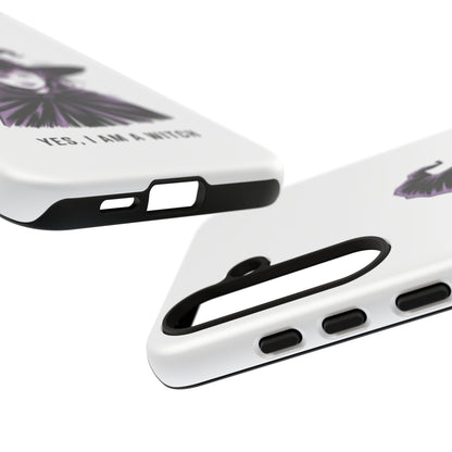 Funda para Samsung — «Sí, soy una bruja» con ilustración de bruja