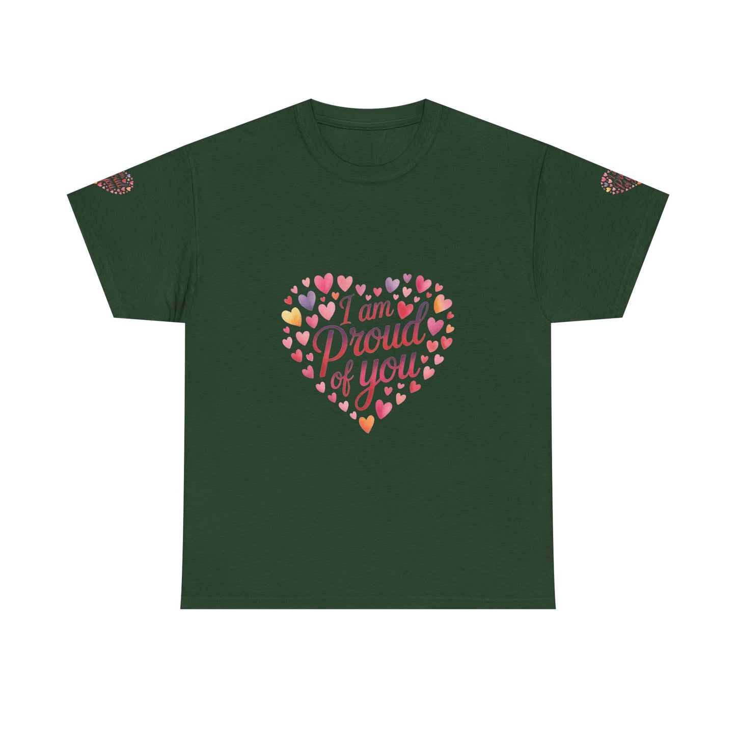 Proud of You Heart T‑Shirt with embroidery